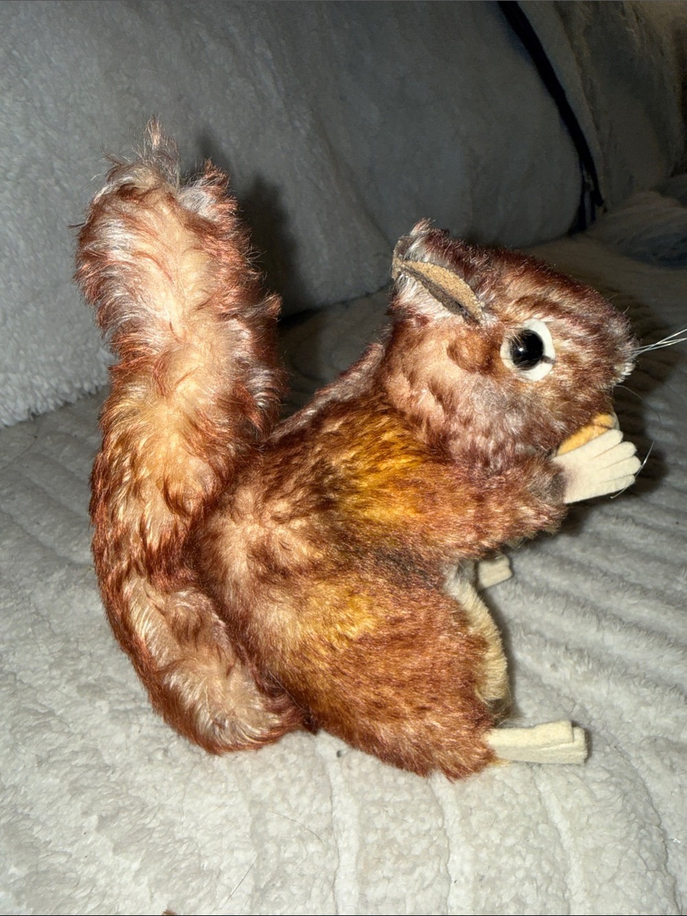 đżď¸ Rare Vintage Steiff Mohair Squirrel w/ Button â 1950s German Plush â - Picture 9 of 9